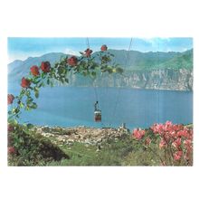 GARDA LAKE, MALCESINE, ITALY used postcard 2001 postmark =