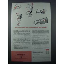 1957 Metropolitan Life Insurance Ad - For Emergencies