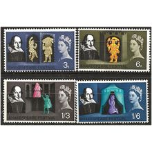 1964 Shakepeare Phosphor SG646p-649p Mounted Mint. . ..