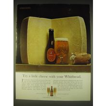 1962 Whitbread Pale Ale Beer Ad - Try a little cheese with your Whitbread