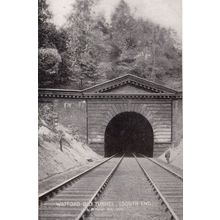 South End of Watford Railway Old Train Tunnel Colway Bay Advertising Postcard