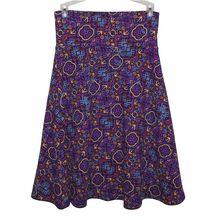 Womens Skirt Size S Cute LulaRoe Azure Skirt Purple Great Aztec Geometric Design