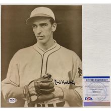 Carl Hubbell Signed Autographed Glossy 8x10 Photo New York Giants : PSA/DNA COA