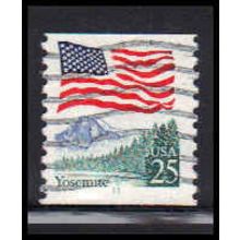 Used 2280a 25c U.S. Flag Fine CNS 11 PA6237