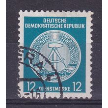 GERMANY DDR 1954 OFFICIAL ( LINE TYPE B ) 12pf VALUE USED SG EO204