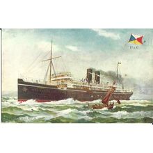 P&O SS MOLDAVIA Tuck Oilette Postcard (9112)