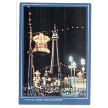 TOWER ILLUMINATIONS, BLACKPOOL unused postcard vgc. COLOURMASTER INTERNATIONAL =