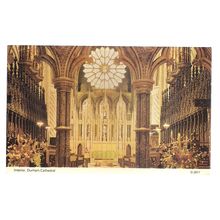 DURHAM CATHEDRAL interior unused postcard by Dennis =