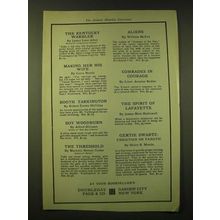 1918 Doubleday, Page and Co. Ad - The Kentucky Warbler by James Lane Allen