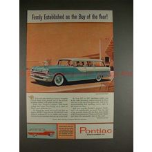 1955 Pontiac 870 Station Wagon Ad - Firmly Established!