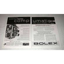 1958 Bolex 20/20 Compumatic Camera Ad