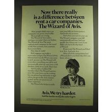 1972 Avis Rent-a-Car Ad - Really is a Difference