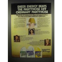 1979 L'eggs Sheer Energy Pantyhose Ad - Beats Ordinary