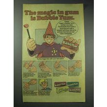 1981 Bubble Yum Bubble Gum Ad - The Magic in Gum