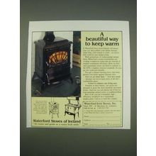 1989 Waterford Irish Stoves Ad - Parlor Stove, Leprechaun and Stanley