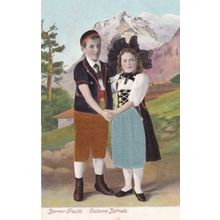 Berner Fracht Childrens Fashion Switzerland Embossed Antique Postcard