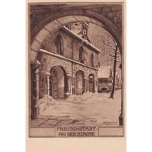 Freudenstadt An Der Kirche German Postcard