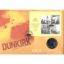 2010 Royal Mint DUNKIRK 70th Anniversary 1940-2010 Medallion / Coin Cover