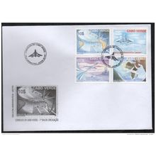 Cabo Verde 2007 - Ciclo da Aeronautica II Concorde Avion Airbus Boeing 4 val FDC