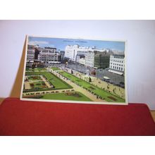 PICCADILLY, MANCHESTER used vintage postcard by E T W Dennis 1961 pm =