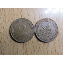 1968d 2 Pfennig Germany Coin