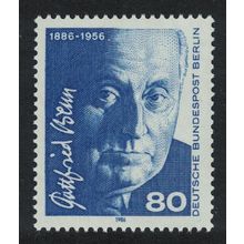 Berlin Birth Centenary of Gottfried Benn poet 1986 MNH SG#B722
