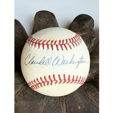Claudell Washington Signed Autographed Official American League OAL Baseball