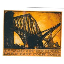 UK RAIL ADVERISING L.N.E.R. THE FORTH BRIDGE CARD NO 10176064