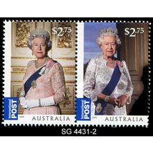 Australia 2015 $2.75 QE2 Anniversary Joined Pair MNH - SG 4341-2