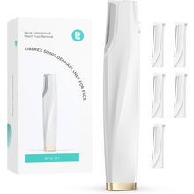Sonic Dermaplaning Tool for Face - Rechargeable Dermaplane Razor with 6 Refill D