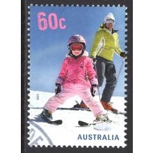 AUSTRALIA 2011: SKIING IN AUSTRALIA - 60c YOUNG BEGINNER USED (G8)