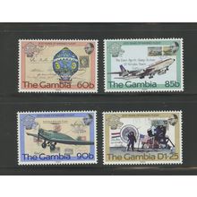 Gambia 493-496, 1983 Manned Flight, VF, MNH (GAM571)