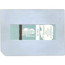 New Jersey Madison Township Matchcover El Matador Diner Restaurant Route 9~3470