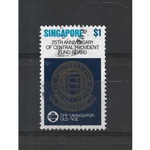 Singapore.SG384 $1 "C.P.F. savings for old-age".Fine Used.Jun25