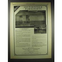 1929 J.G. Wilson Partitions Ad - Junior High, Burbank