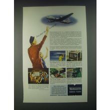 1946 Monsanto Chemicals Skylac Ad - From Finger Tips to Wing Tips