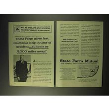 1956 State Farm Insurance Ad - Fast, Courteous Help