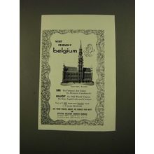 1962 Belgian Tourist Bureau Ad - Visit Friendly Belgium