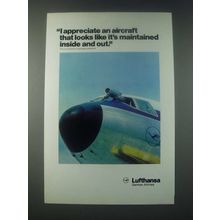 1978 Lufthansa Airlines Ad - Maintained Inside and Out
