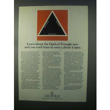 1982 Leupold Scopes Ad - Learn About Optical Triangle