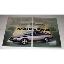 1982 Renault Fuego Ad - New. Racy. Fuego.