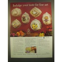 1988 The Franklin Mint Ad - Le Cordon Bleu de Paris Porcelain Moulds