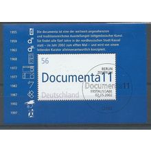 GER 2002 '11TH DOCUMENT MODERN ART' M/S' FINE USED (EBID 51-166XL)