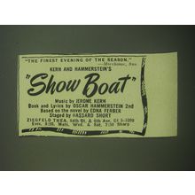 1946 Show Boat Musical Ad - The finest evening of the season