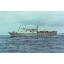 Gillian Gaggins Ship at Tristan Da Cunha in 1960s Kodak Photo Postcard