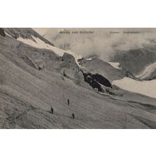 Abstieg Zum Gletscher Eismeer Jungfraubahn Switzerland Postcard