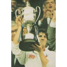 Stuart Barnes Bath Win Rugby Trophy Cup vs Leicester 1989 Postcard
