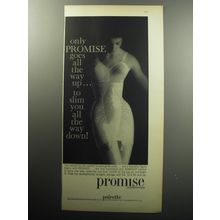 1957 Promise Girdle Advertisement - Only Promise goes all the way up