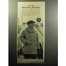 1957 Zero King Coat Advertisement - Zero King American Warmer
