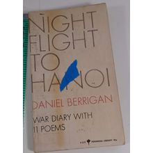 NIGHT FLIGHT TO HANOI by Daniel Berrigan vintage 1971 Harper Perennial paperback